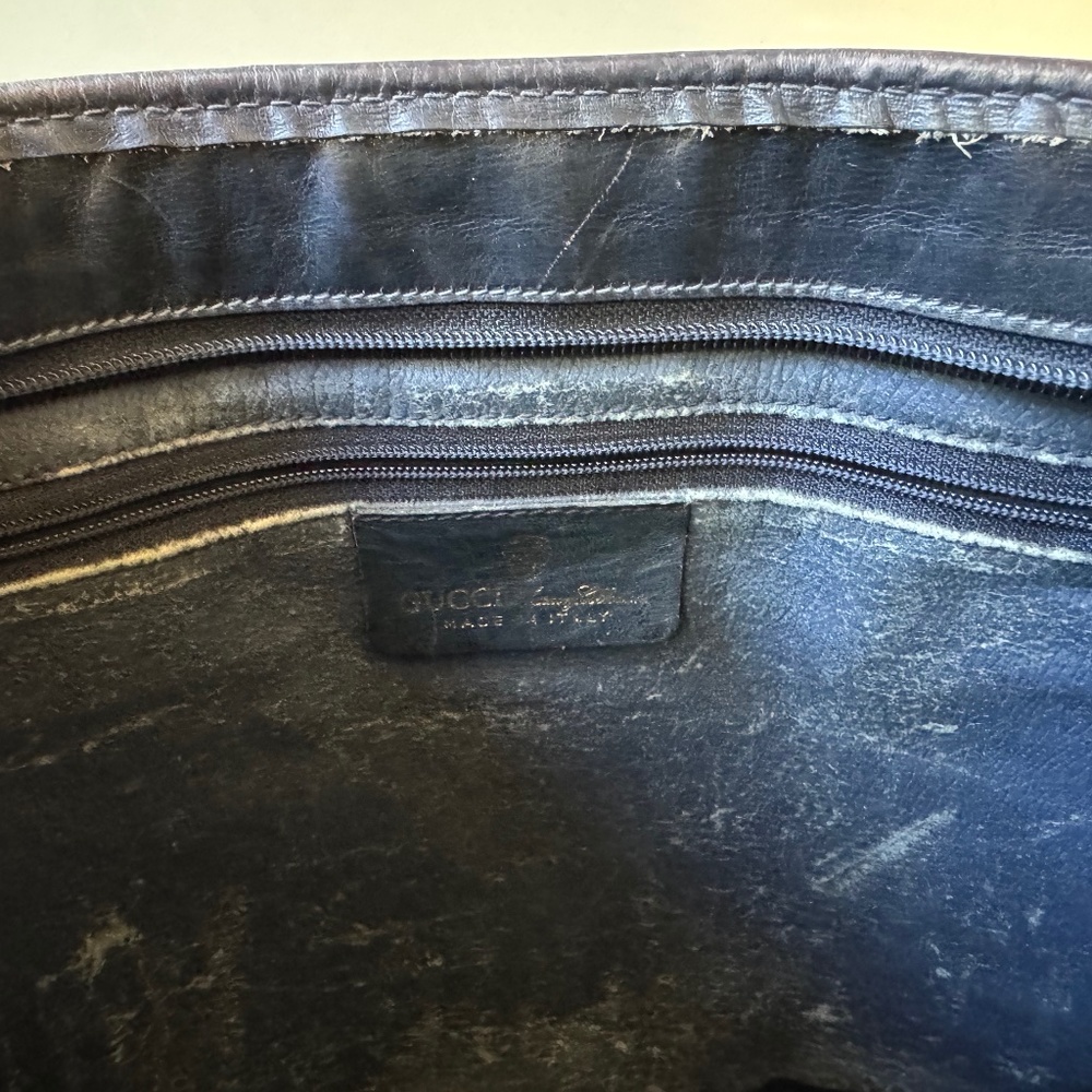 Vintage Gucci Sherry Line Accessory Collection Handbag - Navy - Picture 9 of 16